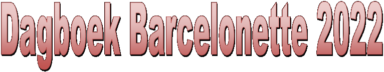 Dagboek Barcelonette 2022
