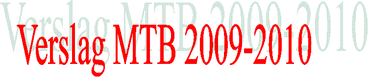 Verslag MTB 2009-2010
